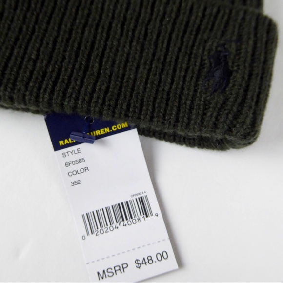 Polo Ralph Lauren Rugby Striped Wool Watch Cap Hat - Picture 6 of 8